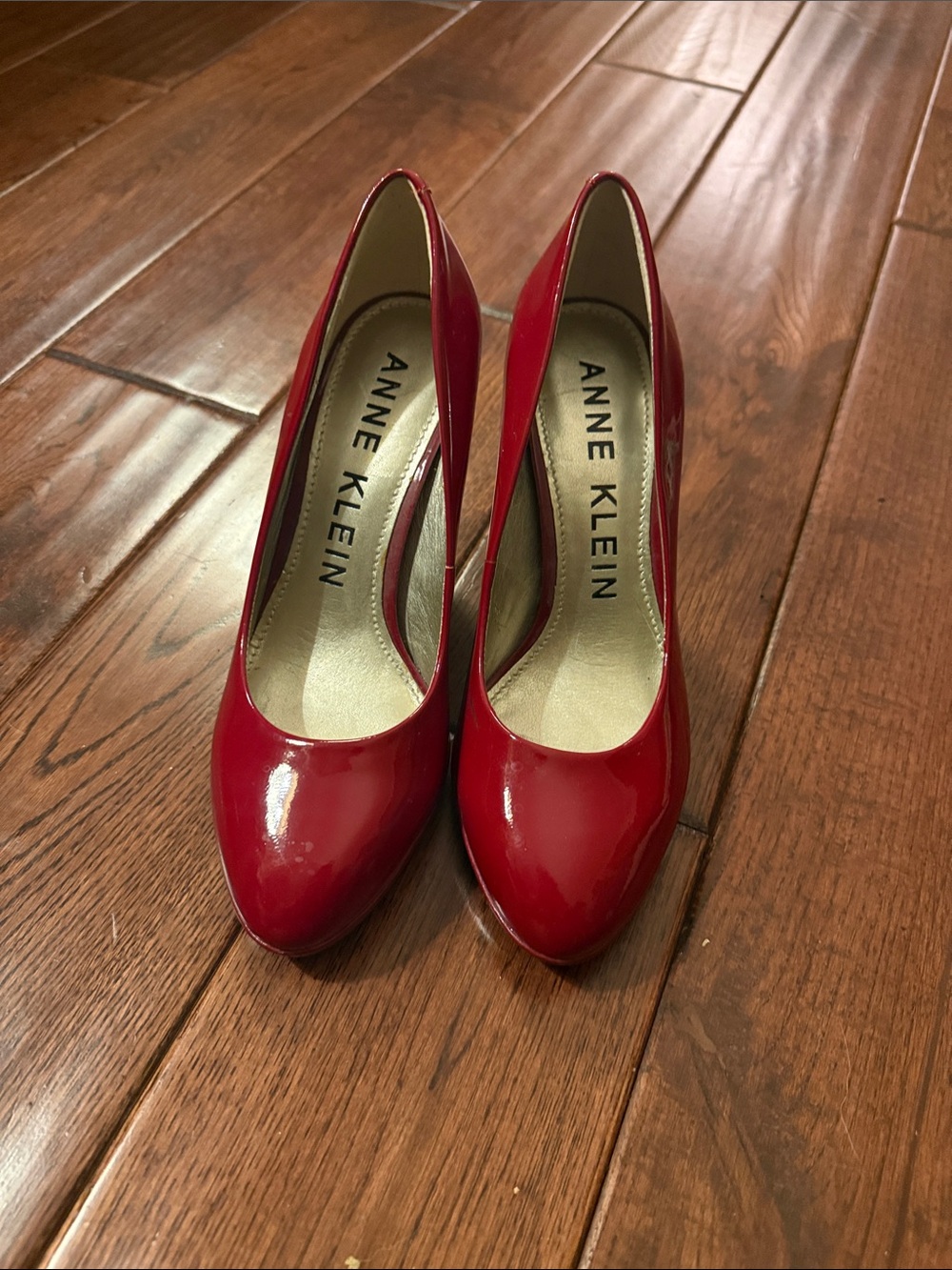 Anne Klein Red Patent Pointed-Toe High Heels